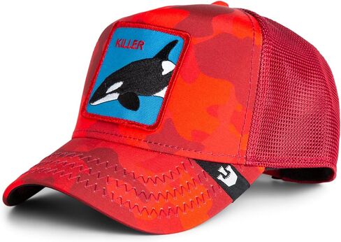 Goorin The Killer Whale Trucker Hat, Cherry, Adult One Size, Unisex in Saudi Arabia