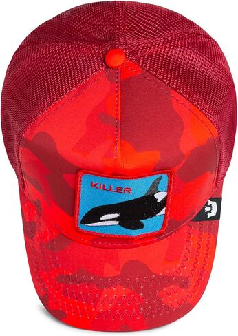 Goorin The Killer Whale Trucker Hat, Cherry, Adult One Size, Unisex in Saudi Arabia