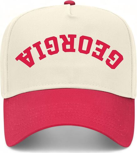 Georgia Upside Down Reversed Vintage Trucker Hat | GA | Premium Adjustable Snapback Baseball Hat for Men & Women in Kuwait
