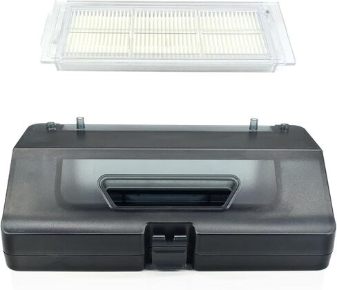 for Viomi Water Tank Dust Box Filter,Two in one Water Tank Dustbin Collection Box Filter for VIOMI V2 V2 PRO V3 Robot Vacuum Cleaner Part (Black) in Saudi Arabia