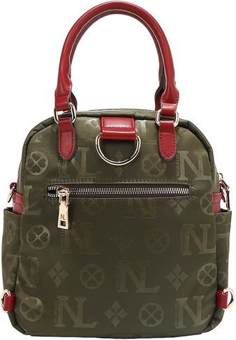 Nicole Lee Multi-Wear Satchel Bag, Convertible Bag, Polyester with Vegan Leather in Saudi Arabia