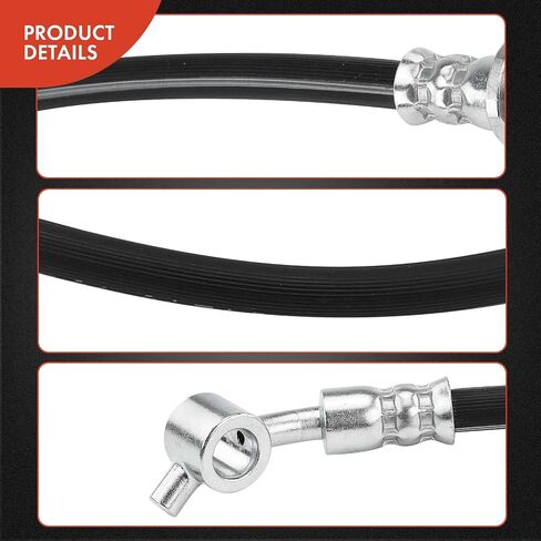 A-Premium Front Driver Brake Hydraulic Hose Compatible with Nissan Models - Frontier 1998 1999 2000 2001 2.4L, RWD - Replace# 462118B400 in Saudi Arabia
