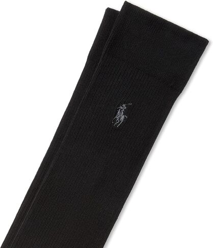 جوارب طويلة للركبة مضلعة كلاسيكية للسيدات من POLO RALPH LAUREN - عبوة زوج واحد - قطن مريح in Saudi Arabia