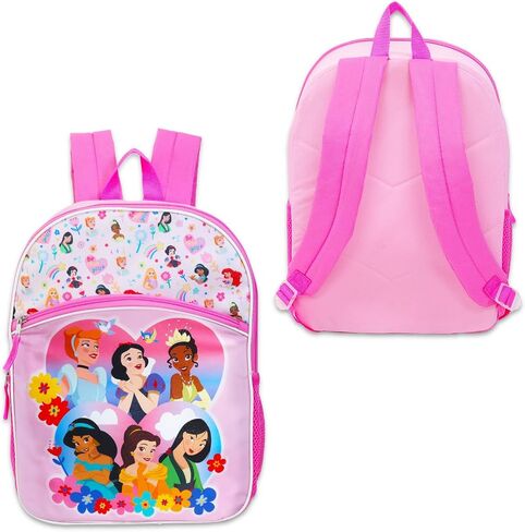 Disney Princess Backpack for Girls - Bundle with 16" Snow White School Bag Plus Water Bottle, Stickers, More | Disney Princess School Backpack for Girls in Saudi Arabia