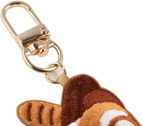 Animal Pendant Cartoon Funny Red Panda Keyrchain Sleep Red Panda Embroidery Pendant Bag Hanging(E) in Saudi Arabia