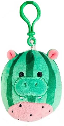 Squishmallow الرسمية كيلي توي 3.5 بوصة حقيبة الظهر سلسلة المفاتيح كليب (داماريس البطيخ فرس النهر) in Saudi Arabia