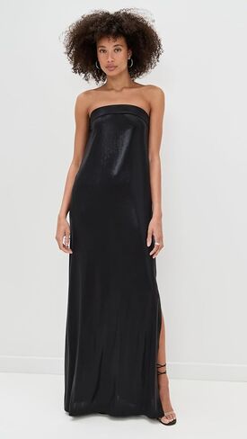 Norma Kamali Women's Strapless Tailored Side Slit Gown in Saudi Arabia