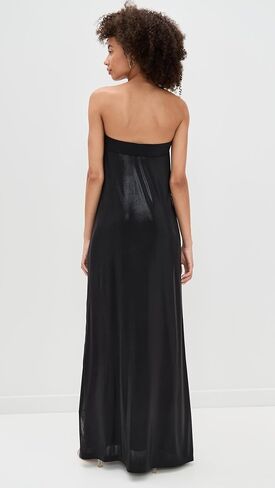 Norma Kamali Women's Strapless Tailored Side Slit Gown in Saudi Arabia
