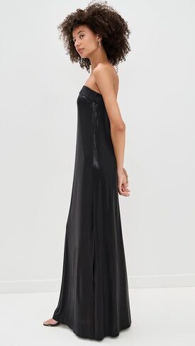 Norma Kamali Women's Strapless Tailored Side Slit Gown in Saudi Arabia