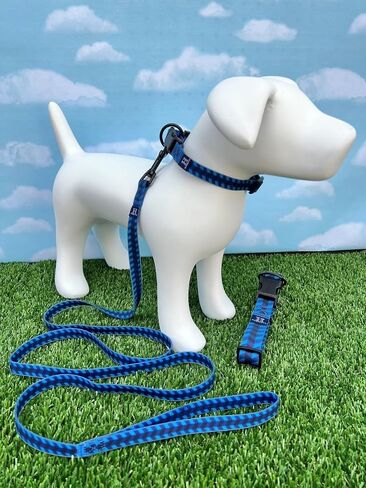 Hamilton Waterproof Dog Collar, Adjustable Lime Green Dog Collar, PVC Laminated, Lightweight Pet Collar for Dogs, Size M/L in Kuwait