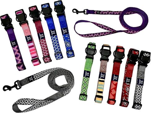 Hamilton Waterproof Dog Collar, Adjustable Lime Green Dog Collar, PVC Laminated, Lightweight Pet Collar for Dogs, Size M/L in Kuwait