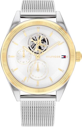Tommy Hilfiger Classic Multi-Function Quartz Watch - Stainless Steel Wristwatch for Women, Water Resistant Up to 3 ATM/30 Meters - Premium Fashion Timepiece for All Occasions - 38mm in Saudi Arabia