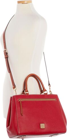 أكياس Dooney & Bourke Satchel للنساء ، حقيبة يد جلدية من الحبوب من جلد الحبوب مع حزام Crossbody in Kuwait