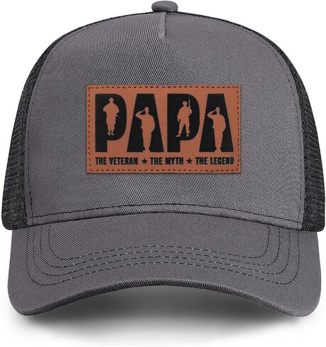 Papa Veteran Hat The Man The Myth The Legend Trucker Hats Veteran Gifts for Men Dad Papa in Saudi Arabia