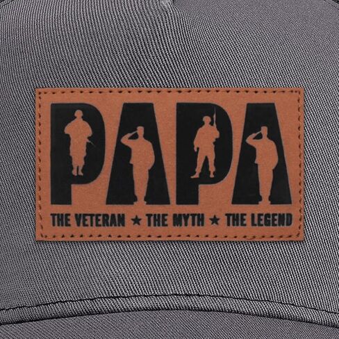 Papa Veteran Hat The Man The Myth The Legend Trucker Hats Veteran Gifts for Men Dad Papa in Saudi Arabia