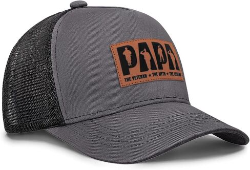 Papa Veteran Hat The Man The Myth The Legend Trucker Hats Veteran Gifts for Men Dad Papa in Saudi Arabia