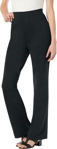 Woman Within Plus Size Tall Stretch Ponte Knit Pull-On Bootcut Pants in Saudi Arabia
