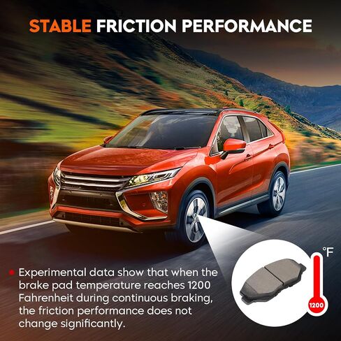 مجموعة مكابح أمامية وخلفية شبه معدنية من السيراميك لهوندا CR-V 2005-2006 لـ CR-V فقط FWD 2012-2016 8 قطعة in Saudi Arabia