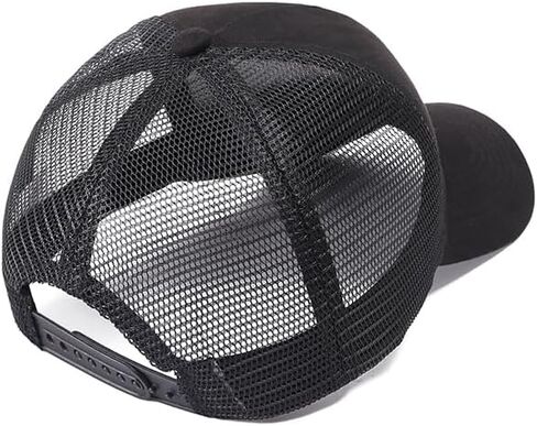 Baseball Cap Breathable Fitted Dad Hats Black Mesh Snapback Hat for Men Women Outdoor Activities All Seasons in Saudi Arabia