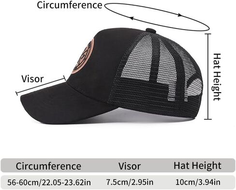 Baseball Cap Breathable Fitted Dad Hats Black Mesh Snapback Hat for Men Women Outdoor Activities All Seasons in Saudi Arabia