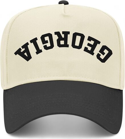 Georgia Upside Down Reversed Vintage Trucker Hat | GA | Premium Adjustable Snapback Baseball Hat for Men & Women in Kuwait