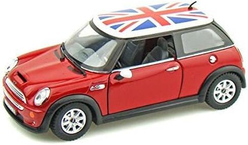 KiNSMART Mini Cooper S 5inch 1:28 Scale Die Cast Metal Model Toy Cars Red in Kuwait