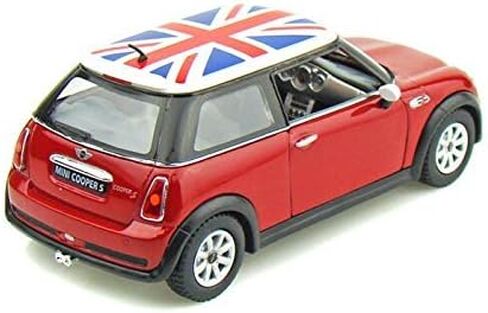 KiNSMART Mini Cooper S 5inch 1:28 Scale Die Cast Metal Model Toy Cars Red in Kuwait