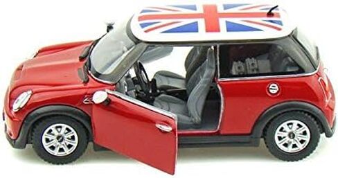 KiNSMART Mini Cooper S 5inch 1:28 Scale Die Cast Metal Model Toy Cars Red in Kuwait