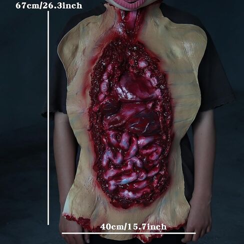 Scary Halloween Costume Decorations Bloody Organs Intestine Fake Human Horror Zombie Costume Halloween Props in Saudi Arabia