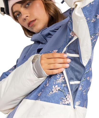 سترة Roxy للسيدات Chloe Kim Parka Snow - مقاومة للماء 15 كيلو، معزولة، خالية من Pfas in Saudi Arabia