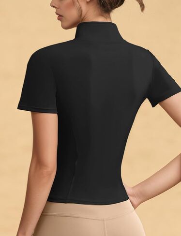 Women's Workout Jacket Lightweight Zip Up Yoga Jacket Cropped Athletic Slim Fit Tops in Saudi Arabia
