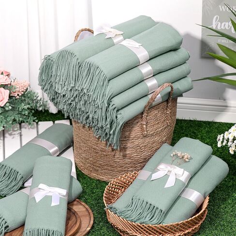 24 حزمة من شالات الباشمينا للزفاف، وشاح مقاس 79 × 27 للضيوف، هدية لحفلات الزفاف في الهواء الطلق in Kuwait