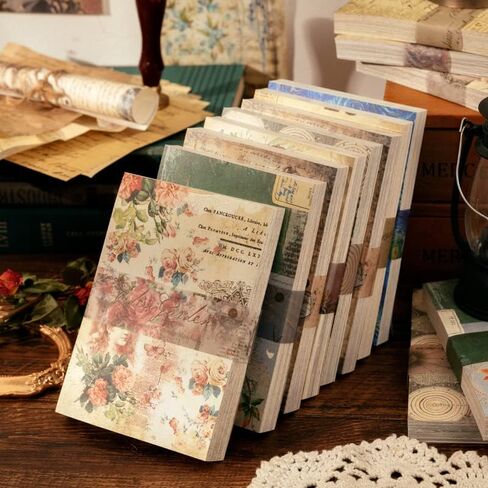 100 papers of Vintage Scrapbook Supplies for Creative Journaling, Junk Journaling, Bullet Journaling, Junk Journal Supplies. Scrapbook Paper. in Kuwait
