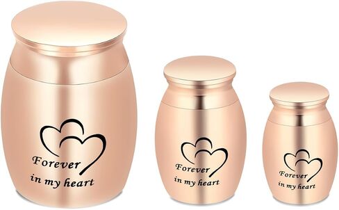3 Pack Urn for Ashes,Stainless Steel Funeral Urn Cremation Urn for Ashes with Different Size for Human,Dog, Cat Ashes(Silver) in Saudi Arabia