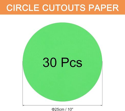 MECCANIXITY 30 PCS Golden Yellow Circle Cutouts Paper, 8 Inch Round Cutouts 200gsm/75lb Circle Cardstock for DIY Crafts Classroom Bulletin Board Decoration in Saudi Arabia