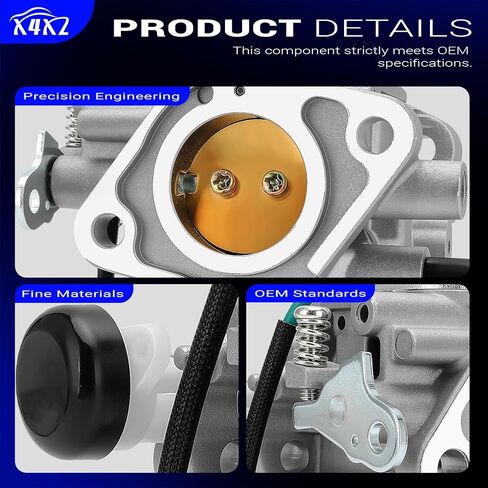 32-853-08 Carburetor with Fuel Pump kit for Kohler 22 23 24 25 26 27 HP SV735 SV720 SV725 SV710 SV715 SV730 SV740 SV810 SV820 SV830 SV840 Engine Replace # 32 853 06-S, 32 853 04-S in Saudi Arabia