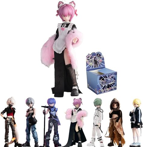 BJD Blind Box,Kawaii SIMONTOYS Series-PEETSOON Male Classmate 1/12 Ball Jointed Doll Collectable Figure Posable Dress Up for Girls Gift Toys in Kuwait