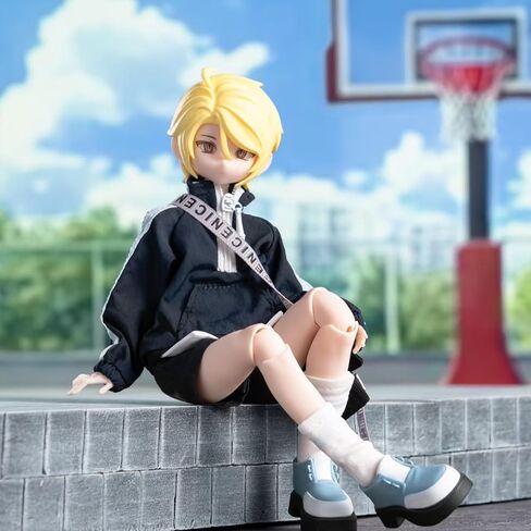 BJD Blind Box,Kawaii SIMONTOYS Series-PEETSOON Male Classmate 1/12 Ball Jointed Doll Collectable Figure Posable Dress Up for Girls Gift Toys in Kuwait