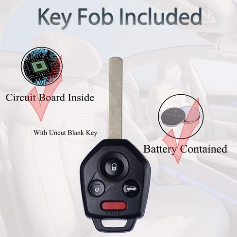 Key Fob Fits for Subaru Legacy Outback 2011 2012 2013 2014 Keyless Remote Control Replacement FCC ID:CWTWB1U811 (4D60 Chip) in Saudi Arabia