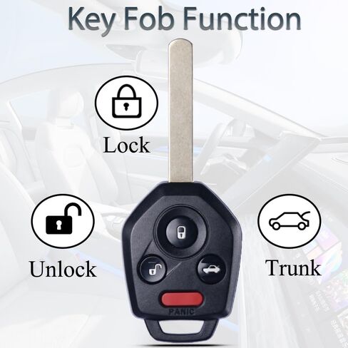 Key Fob Fits for Subaru Legacy Outback 2011 2012 2013 2014 Keyless Remote Control Replacement FCC ID:CWTWB1U811 (4D60 Chip) in Saudi Arabia