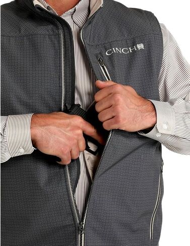 Cinch Men's Conceal Carry Grey Bonded Vest in Saudi Arabia