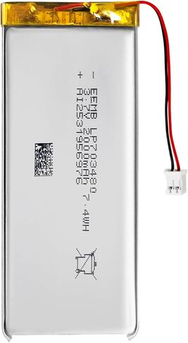 EEMB 3.7V Lipo Battery 950mAh 503450 Lithium Polymer ion Battery Rechargeable Lithium ion Polymer Battery with JST Connector Make Sure Device Polarity Matches with Battery Before Purchase in Kuwait
