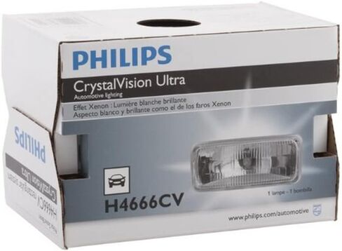 فيليبس H6024 CrystalVision مصباح هالوجين فائق الترقية بمظهر زينون، عبوة واحدة in Kuwait