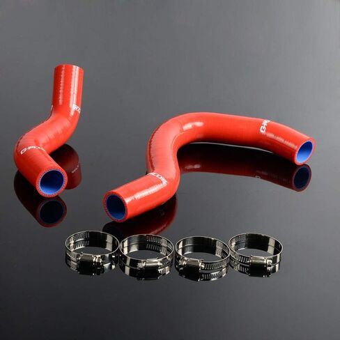PIT66 Silicone Radiator Hose Kit,Compatible with 2002-2005 Honda Civic Si/SiR/Type-R EP3 K20A Black with Clamps in Saudi Arabia