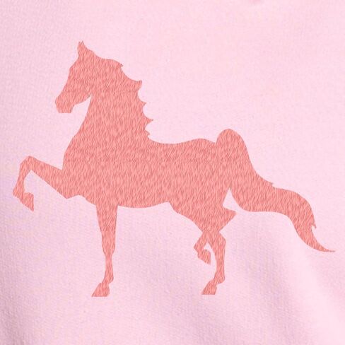 سويت شيرت نسائي بقلنسوة خفيف الوزن بنمط وردي من CafePress American Saddlebred in Saudi Arabia