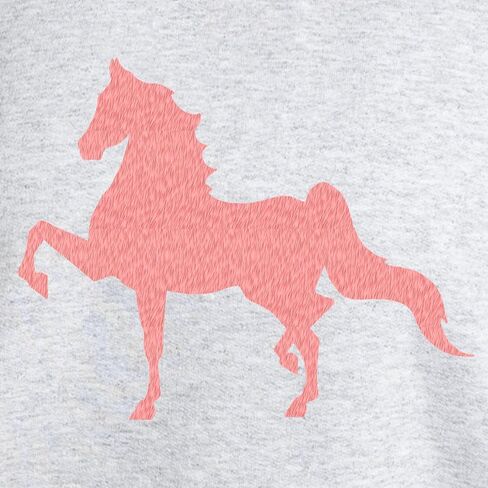 سويت شيرت نسائي بقلنسوة خفيف الوزن بنمط وردي من CafePress American Saddlebred in Kuwait