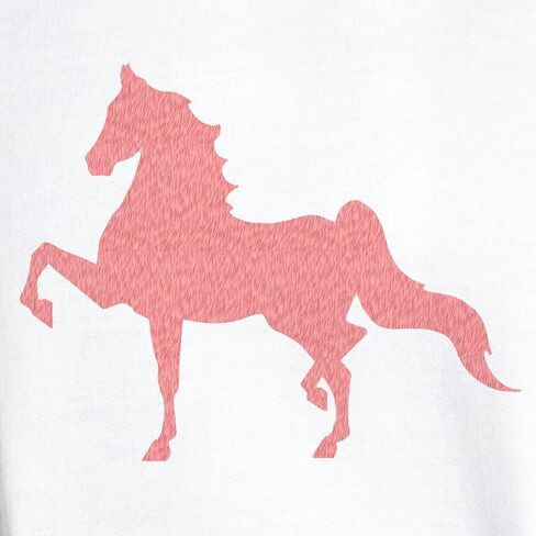 سويت شيرت نسائي بقلنسوة خفيف الوزن بنمط وردي من CafePress American Saddlebred in Kuwait