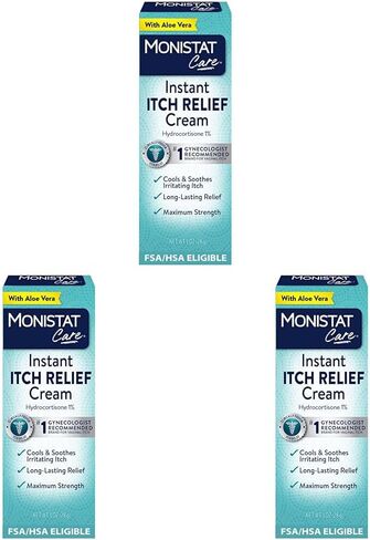 Monistat Care Instant Itch Relief Cream | Max Strength | Cools & Soothes | 1 OZ (Packaging May Vary) in Saudi Arabia
