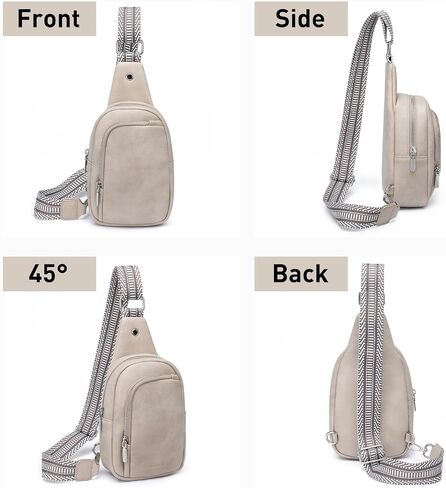 Mini Belt Bag for Women Fashion Crossbody Fanny Packs for Women Vegan Leather Waist Bags with Adjustable Strap (Brown) in Saudi Arabia