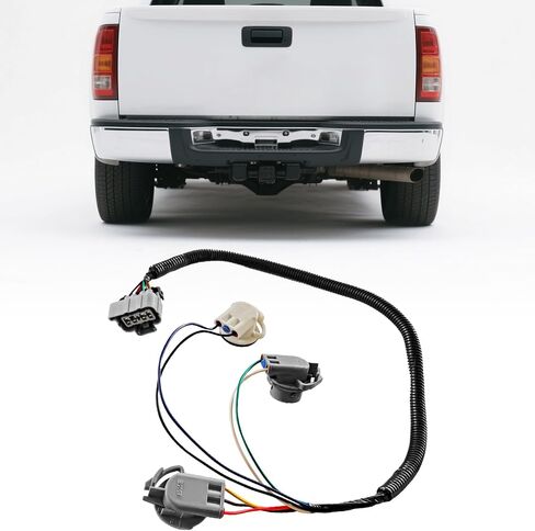 PartsFlow 16532723 Tail Light Socket Wiring Harness Rear Left for 2005-2006 Chevrolet Silverado for 2005 2006 GMC Sierra in Saudi Arabia